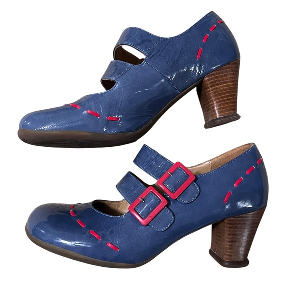John Fluevog OPERETTAS CAVALIERI DOUBLE STRAP MARY JANE SZ 10.5  Made - Picture 7 of 13